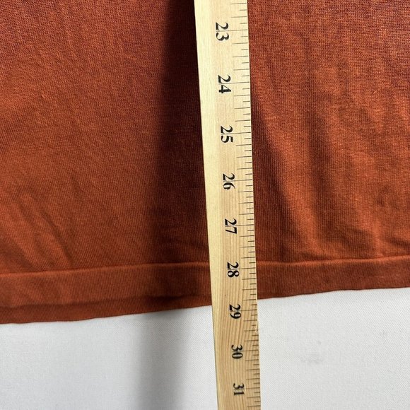 Tommy Bahama 1/4 Zip Sweater Mens Size XL Silk Blend Long Sleeve Orange Preppy - Picture 6 of 7